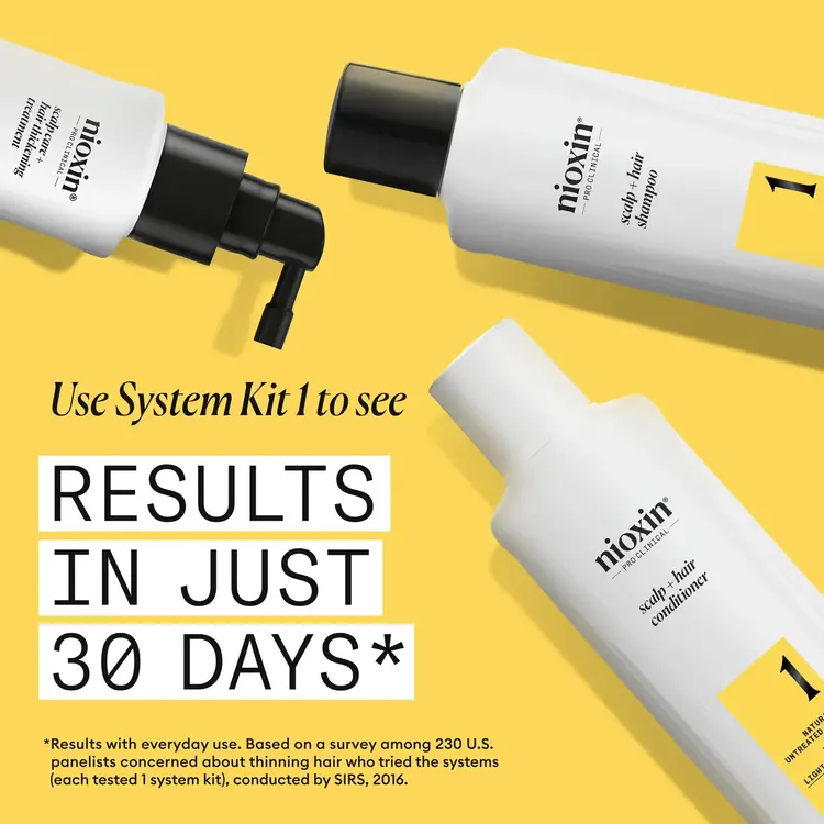 NIOXIN Pro Clinical NIOXIN - SYSTÈME 1 Cheveux Naturels Légèrement Clairsemés | Revitalisant