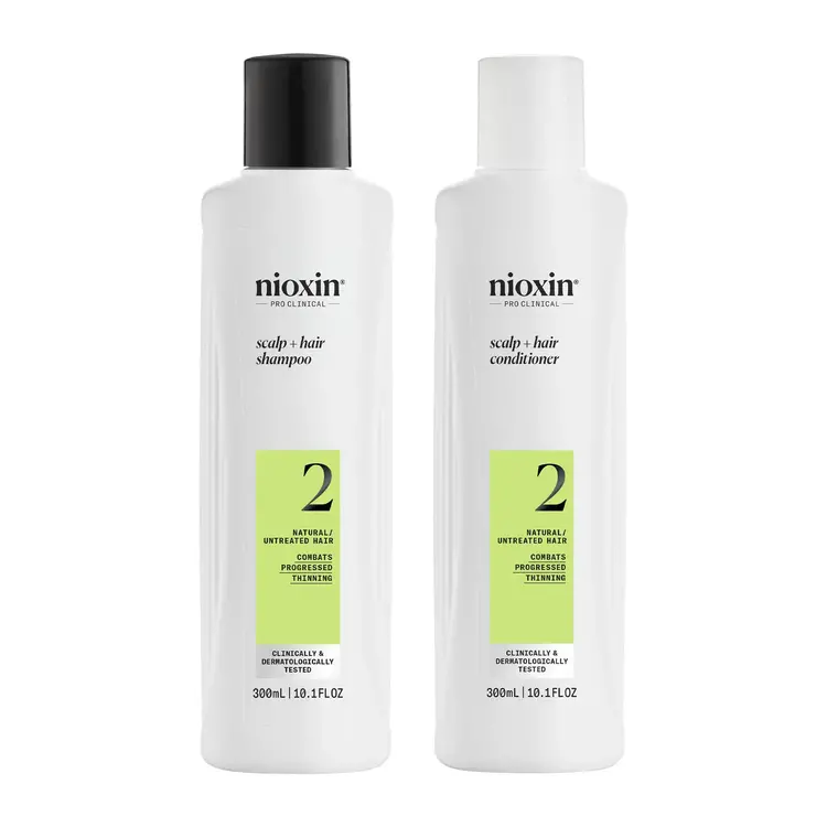 NIOXIN Pro Clinical Systeme 2 | Duo - For Natural Hair with Advanced Thinning