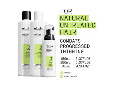 NIOXIN Pro Clinical NIOXIN - SYSTÈME | 2 Cheveux Naturels - Chute Avancée | KIT | Trousse d'Essaie