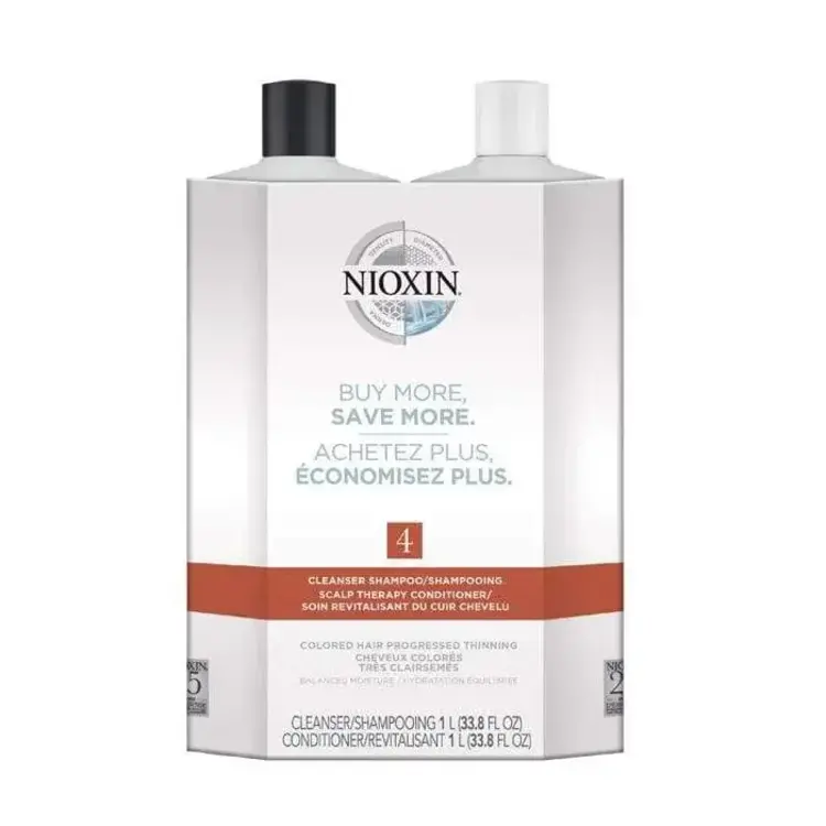 NIOXIN Pro Clinical NIOXIN - ***SYSTEME | 3 Cheveux Colorés | Duo Shampooing et Revitalisant 1L (33.8 oz)