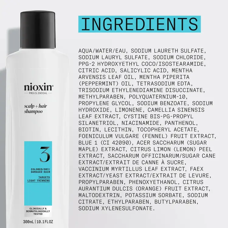 NIOXIN Pro Clinical NIOXIN - SYSTÈME | 3 Cheveux Colorés - Légèrement Clairsemés | DUO