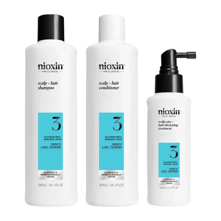 NIOXIN Pro Clinical NIOXIN - SYSTÈME | 3 Cheveux Colorés - Légèrement Clairsemés | KIT | Trousse de Départ