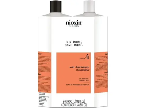NIOXIN Pro Clinical NIOXIN - SYSTÈME | 4 Cheveux Colorés - Chute Avancée | DUO Litres