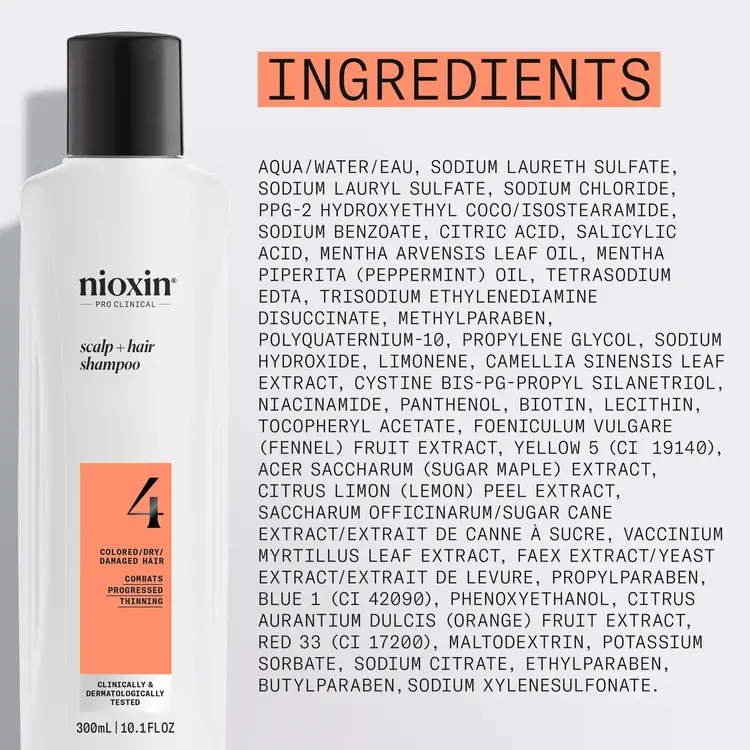 NIOXIN Pro Clinical NIOXIN - SYSTÈME | 4 Cheveux Colorés - Chute Avancée | DUO Litres