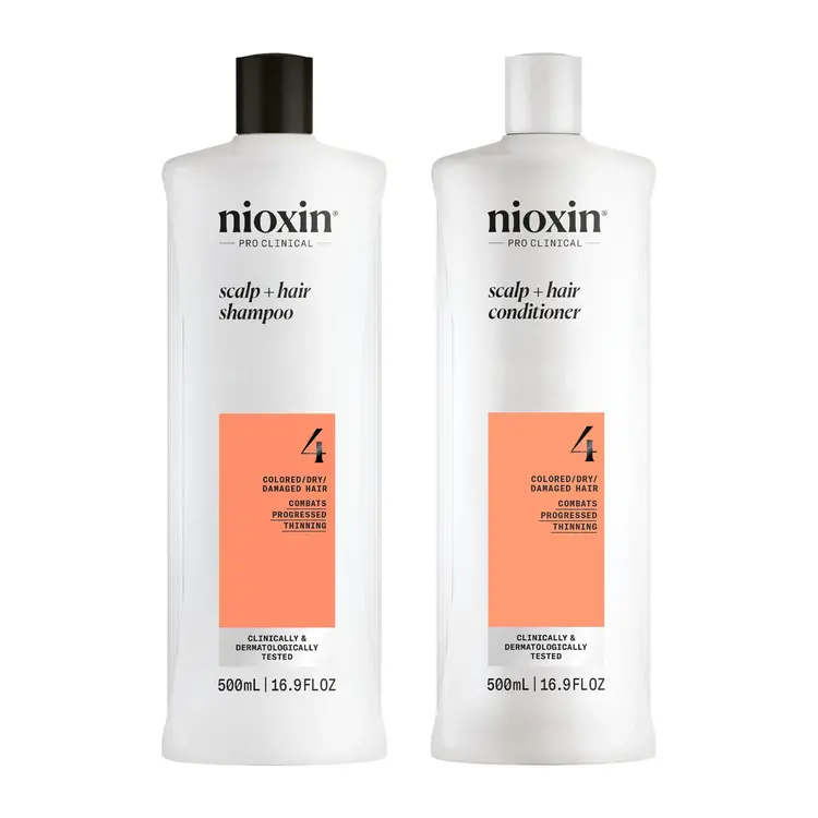 NIOXIN Pro Clinical Système 4 | Duo – Cheveux Colorés avec Chute Avancée
