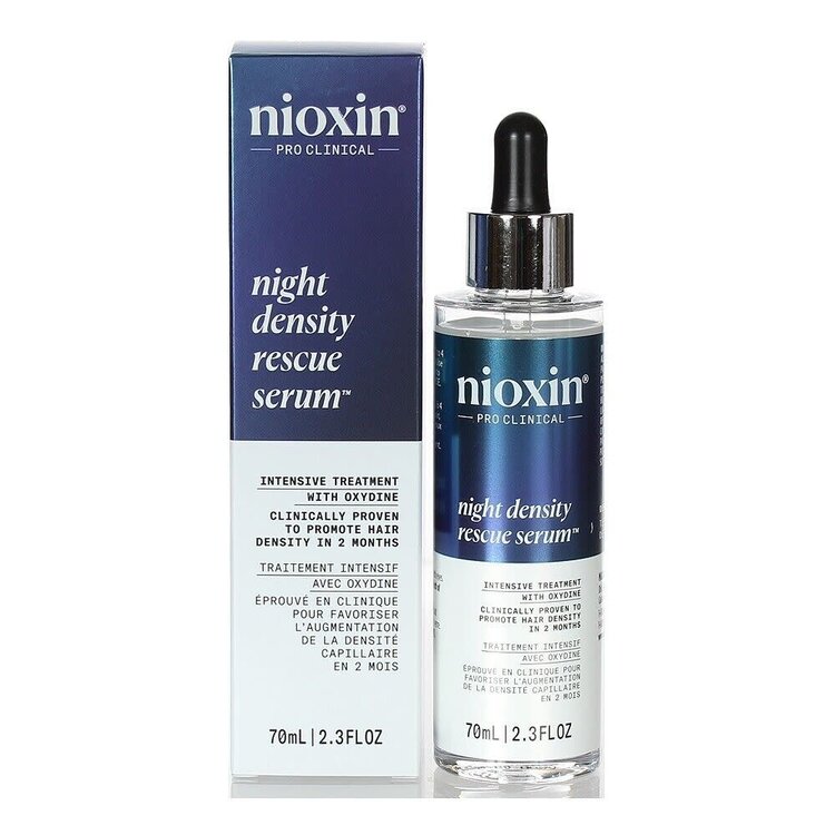 NIOXIN Pro Clinical NIOXIN - SERUM | Night Density Rescue | Traitement Intensif avec Oxydine 70ml (2.3 oz)