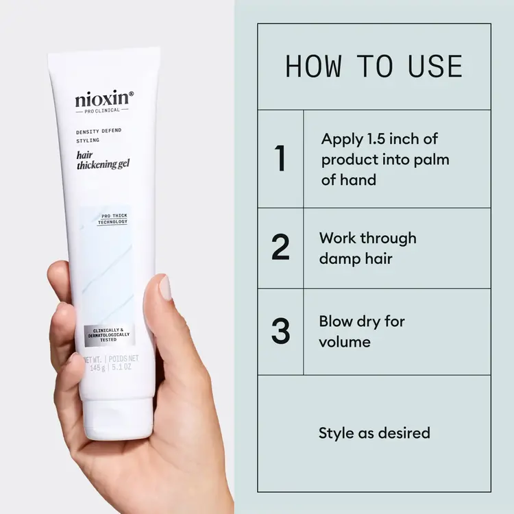 NIOXIN Pro Clinical Density Defend | Thickening Hair Gel – Styling Control