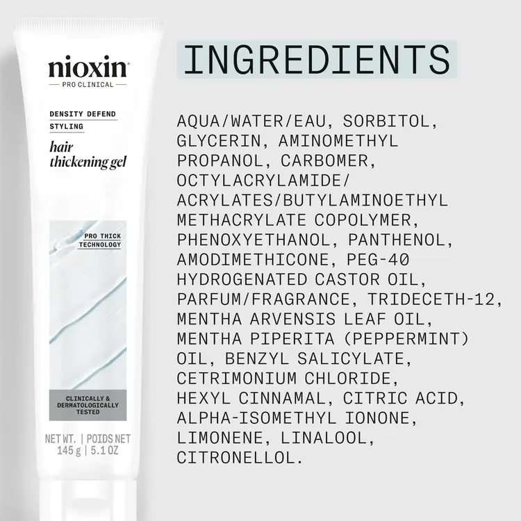 NIOXIN Pro Clinical Density Defend | Thickening Hair Gel – Styling Control