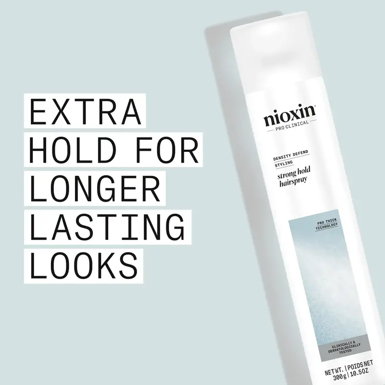 NIOXIN Pro Clinical Density Defend | Strong Hold Hairspray – Long-Lasting Styling Control