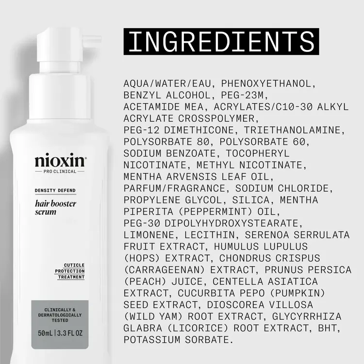 NIOXIN Pro Clinical Density Defend | Hair Booster Serum – Cuticle Protecting Treatment