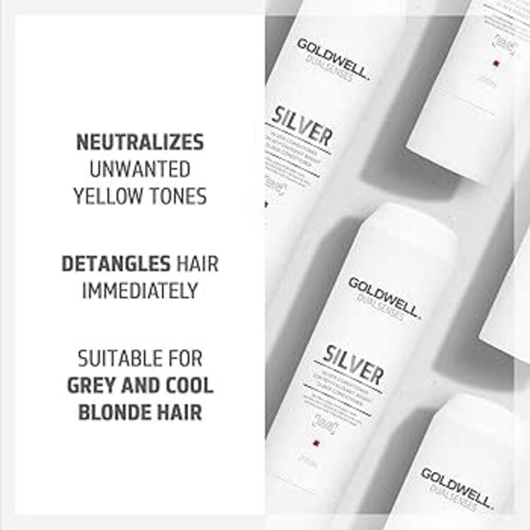 GOLDWELL Dualsenses | Silver Shampooing Argent - Illumine Tes Blonds Et Gris (300ml/10.1oz)