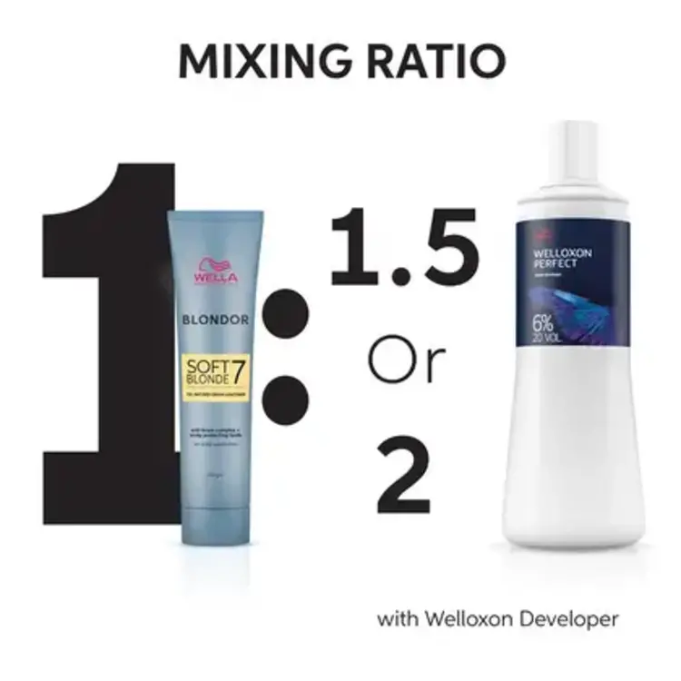 WELLA WELLA - BLONDOR | SOFT BLONDE 7 Douceur Blonde Éclaircissant en Crème à Base d'Huile 200g (7 oz)