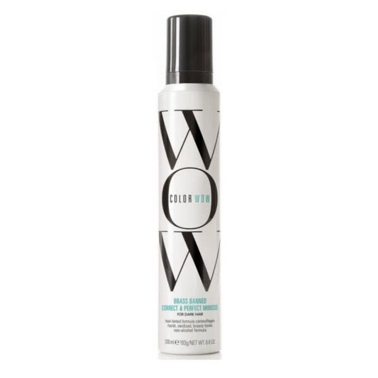 COLOR WOW ***Brass Banned | Mousse Correction Couleur pour Cheveux Foncés (200ml/6.8oz)