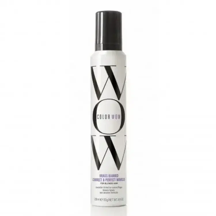 COLOR WOW ***Brass Banned | Mousse Correction Couleur pour Cheveux Blonds (200ml/6.8oz)