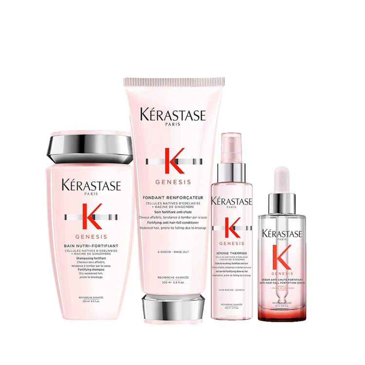 KÉRASTASE Routine Capillaire . Soins Anti-Chute causée par la casse GENESIS pour Tous Types de Cheveux | Comprend :