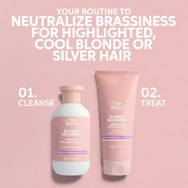 WELLA WELLA - INVIGO | BLONDE RECHARGE Shampooing Ravive-Couleur Blond Froid