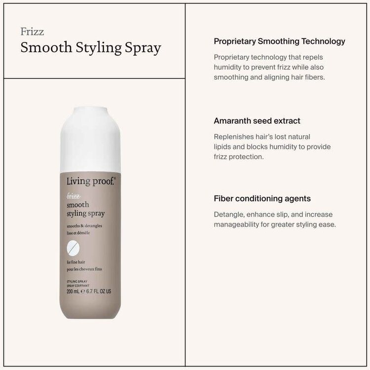 LIVING PROOF No Frizz | Smooth Styling Spray 200ml (6.7 oz)