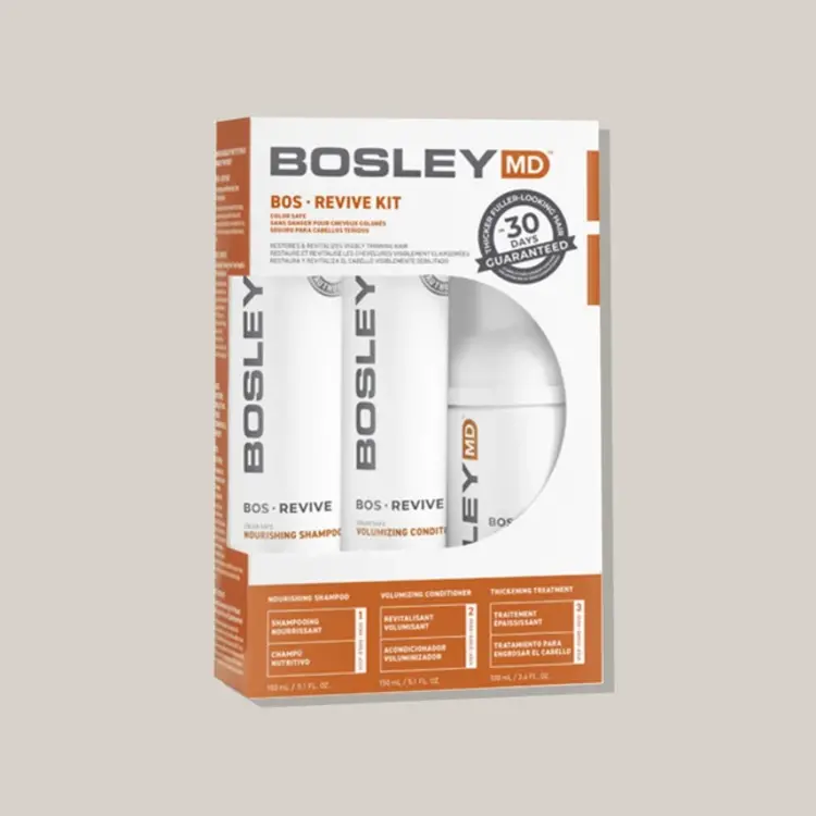 BOSLEY - REVIVE Ensemble de Départ pour Cheveux Colorés. Système Volumisant