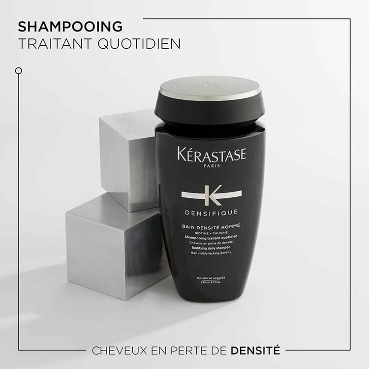 KÉRASTASE Densifique | Bain Densité Homme – Shampooing densité & fraîcheur pour cheveux clairsemés