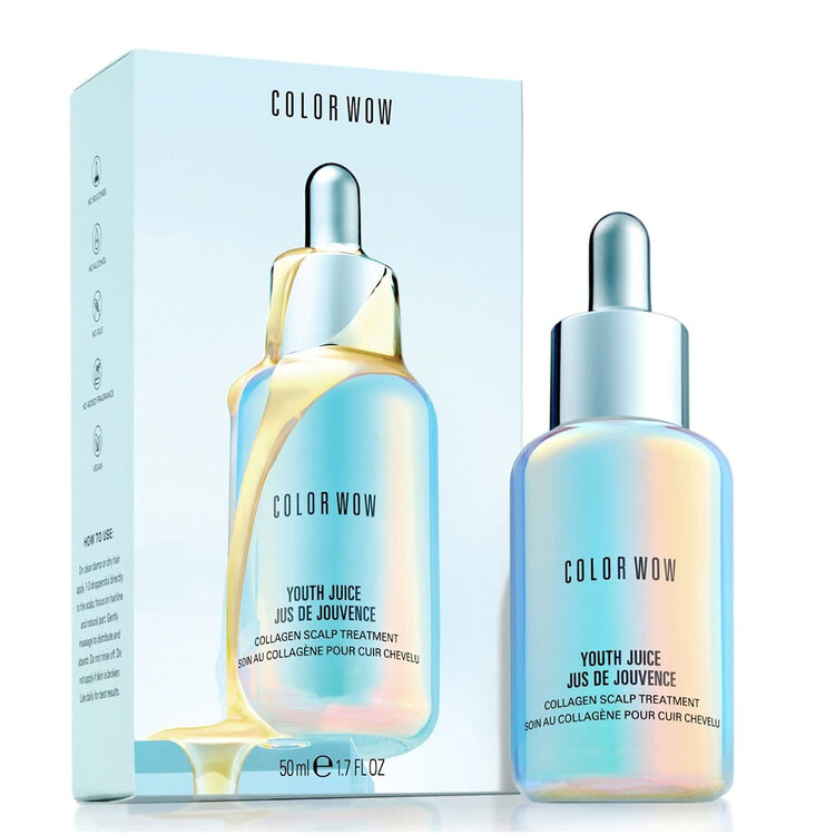 COLOR WOW Youth Juice | Collagen Scalp Treatment (50 ml / 1.7 fl. oz) – Revitalizing serum that strengthens roots and boosts scalp vitality
