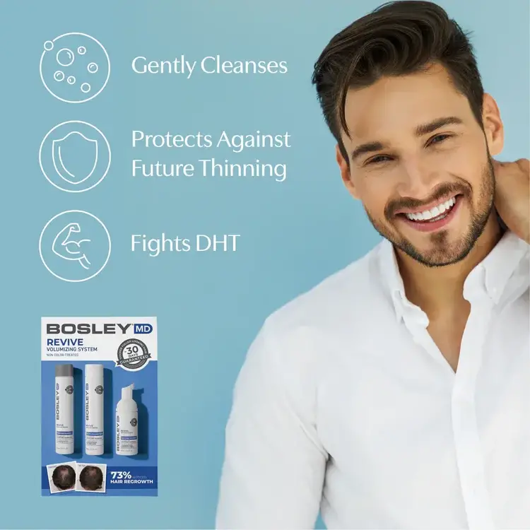 BOSLEY - REVIVE Ensemble de Départ pour Cheveux Naturels. Système Volumisant
