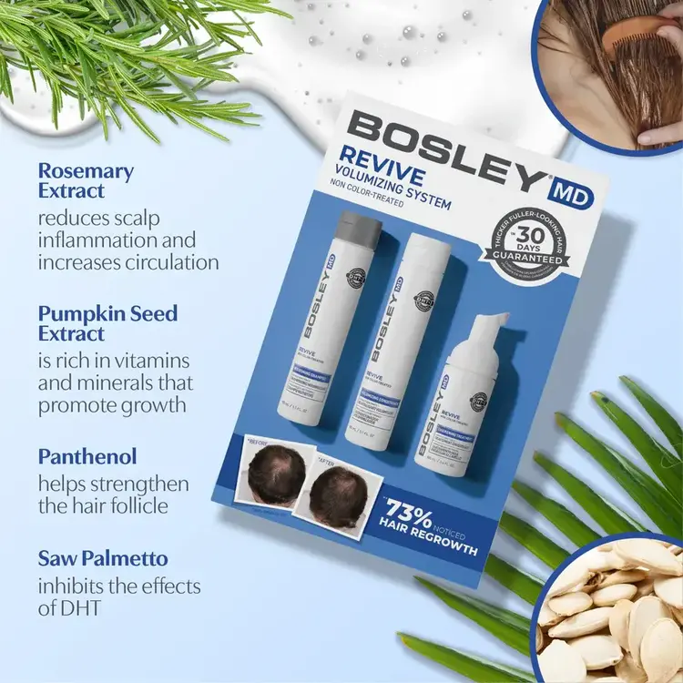 BOSLEY - REVIVE Ensemble de Départ pour Cheveux Naturels. Système Volumisant