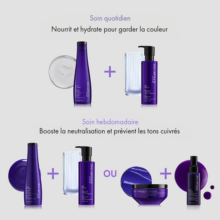SHU UEMURA Yubi Blonde | Anti-Brass Purple Mask - Corrective Hair Balm (200ml/6 fl. oz)