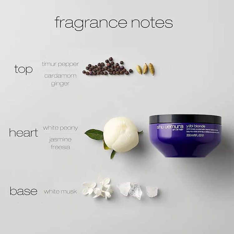 SHU UEMURA Yubi Blonde | Anti-Brass Purple Mask - Corrective Hair Balm (200ml/6 fl. oz)
