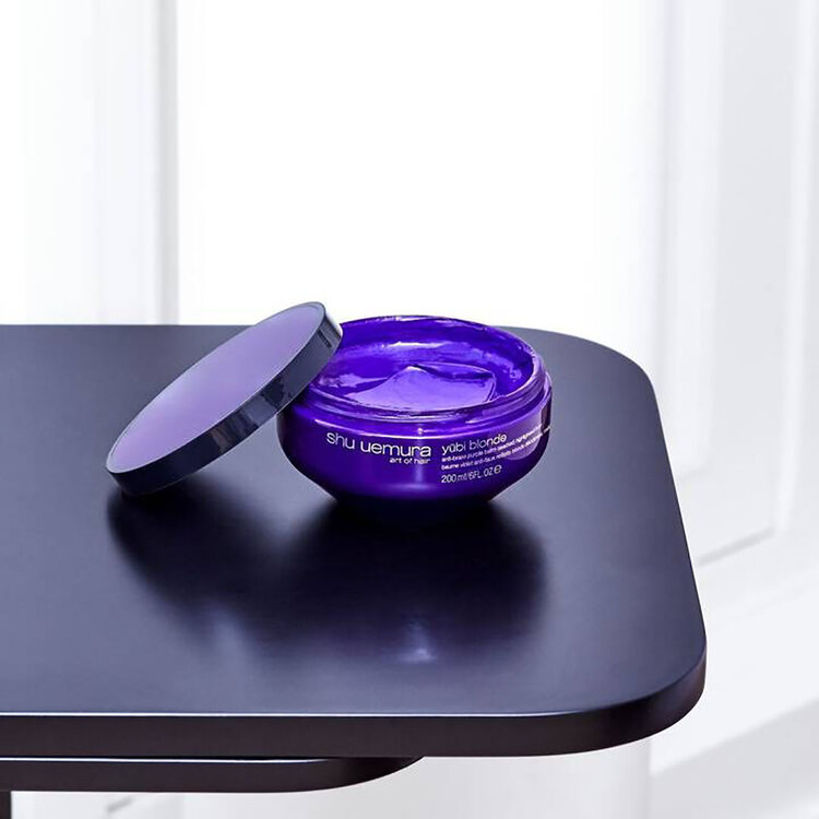 SHU UEMURA Yubi Blonde | Anti-Brass Purple Mask - Corrective Hair Balm (200ml/6 fl. oz)