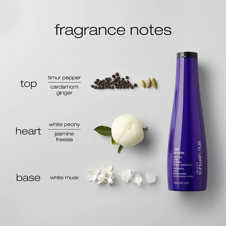 SHU UEMURA Yubi Blonde | Anti-Brass Purple Shampoo - Neutralizes Yellow Tones (300ml/10 fl. oz)