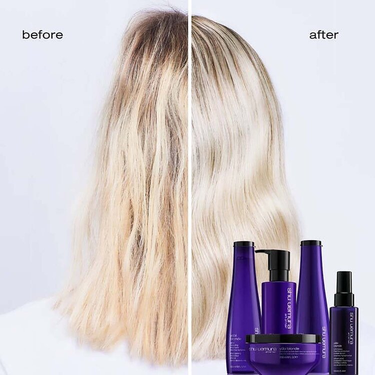SHU UEMURA Yubi Blonde | Anti-Brass Purple Shampoo - Neutralizes Yellow Tones (300ml/10 fl. oz)