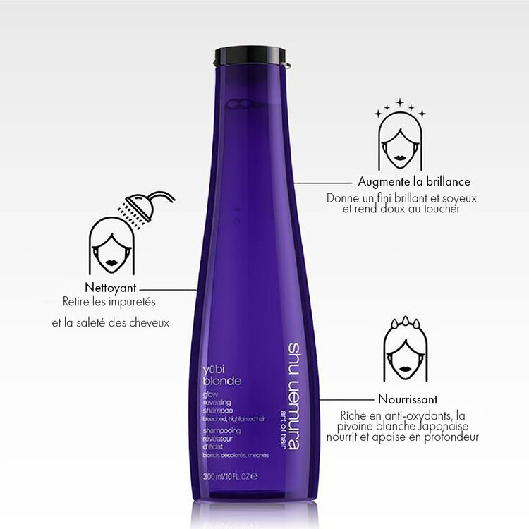 SHU UEMURA Yubi Blonde | Glow Revealing Shampoo - Enhances Blonde Radiance (300ml/10 fl. oz)