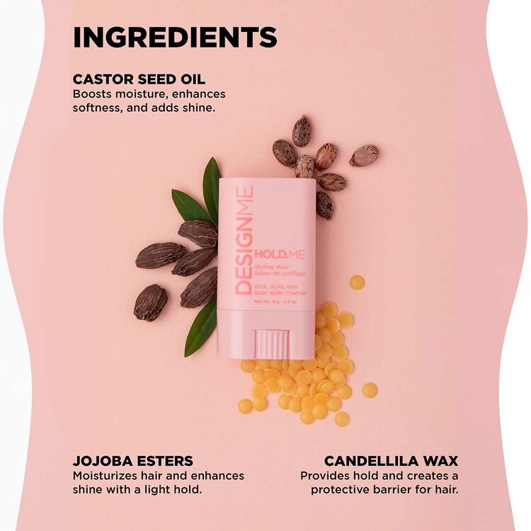 DESIGN.ME Hold.Me | Bâton de Coiffage 19 g (0.6 oz) – Lisse Les Mèches Rebelles et Fixe les Coiffures en un Seul Geste