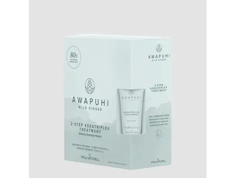 AWAPUHI Wild Ginger REPAIR 2-Step Keratriplex Treatment - Boîte de 10 Tubes/10ml (0.33 oz)