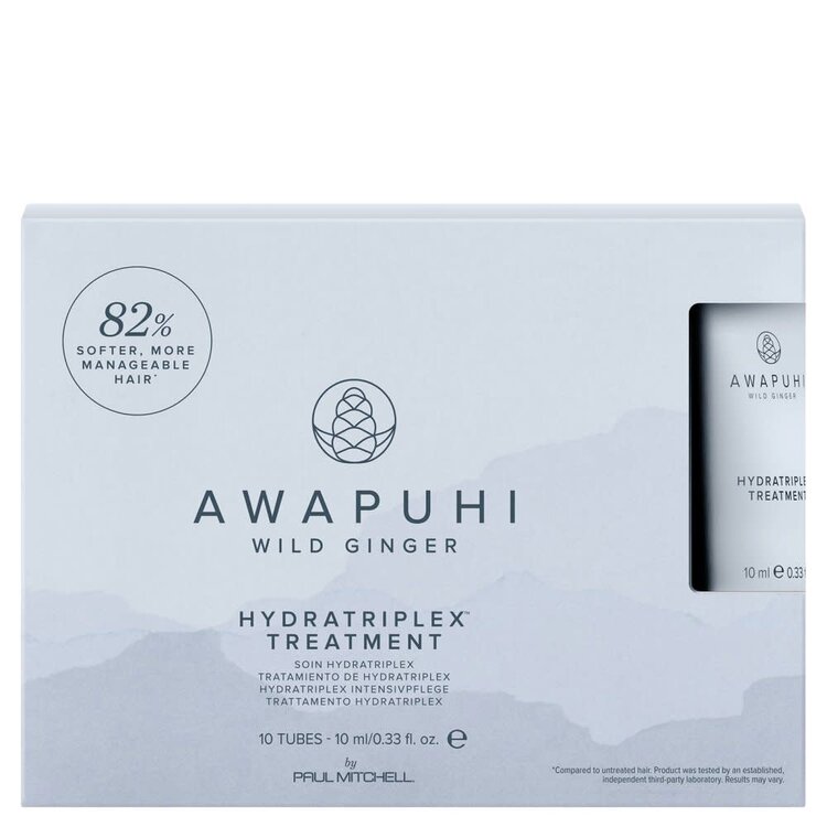 AWAPUHI Wild Ginger HYDRATE Hydratriplex Treatment - Boîte de 10 Tubes/10ml (0.33 oz)