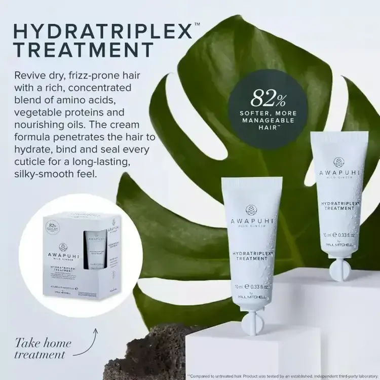 AWAPUHI Wild Ginger HYDRATE Hydratriplex Treatment - Boîte de 10 Tubes/10ml (0.33 oz)