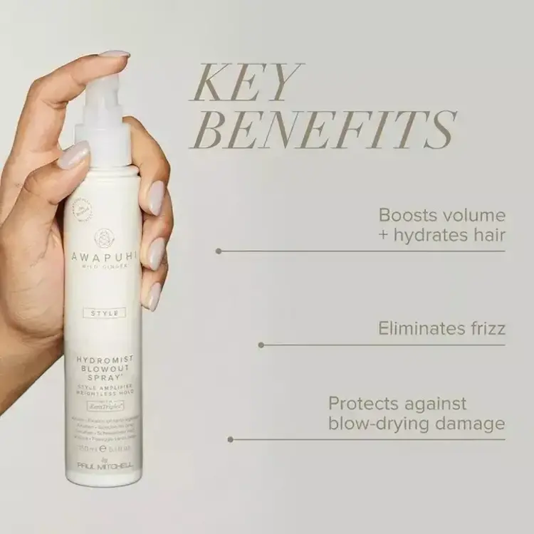 AWAPUHI Wild Ginger STYLE Hydromist Blowout Spray 150ml (5.1 oz)