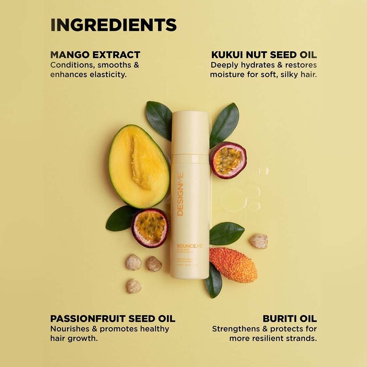 DESIGN.ME Bounce.Me | Gel Spray pour Boucles – Définit Les Boucles Avec une Tenue Souple et Sans Frisottis