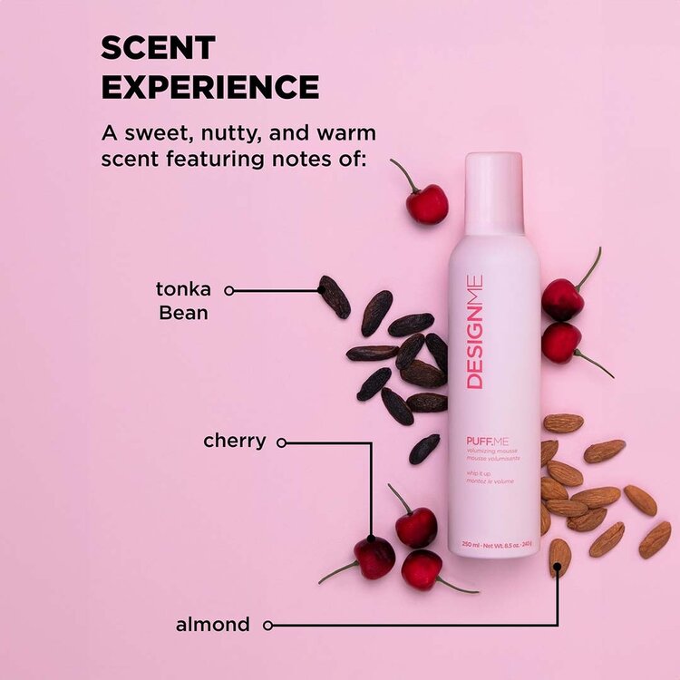 DESIGN.ME Puff.Me | Mousse Volumisante – Volume Aérien et Tenue Souple Des Racines Aux Pointes