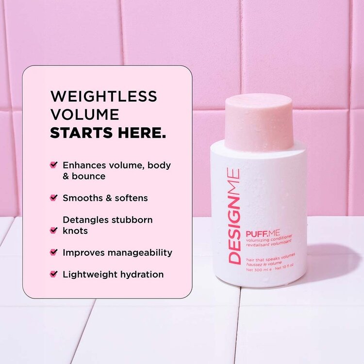 DESIGN.ME Puff.Me | Volumizing Conditioner – Lightweight Moisture and Body Without Weighing Hair Down