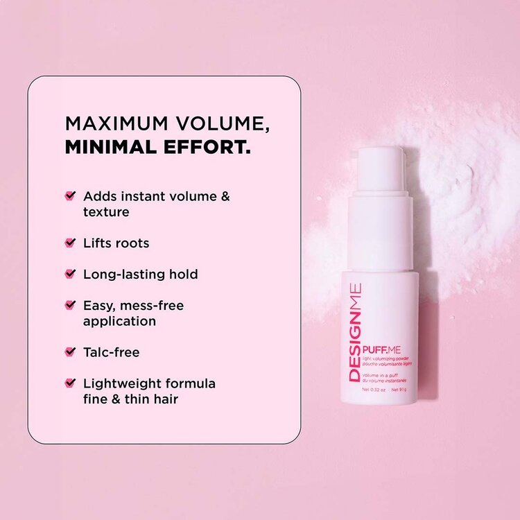 DESIGN.ME Puff.Me | Lightweight Volumizing Powder 9.1 g (0.32 oz) – Airy Root Lift and Soft Texture