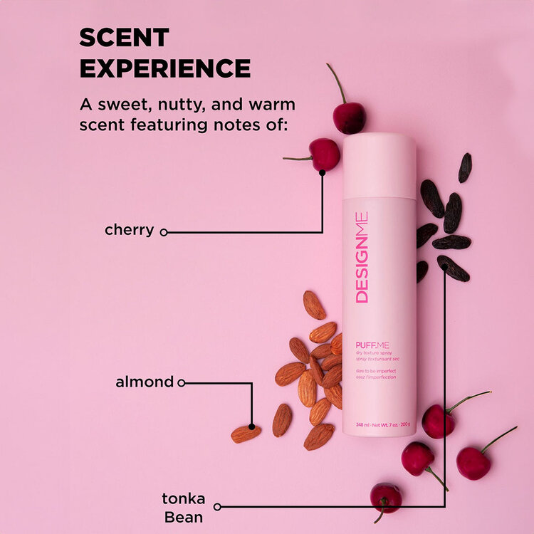 DESIGN.ME Puff.Me | Spray Texturisant Sec – Volume Instantané et Texture Souple Effet Coiffé-Décoiffé