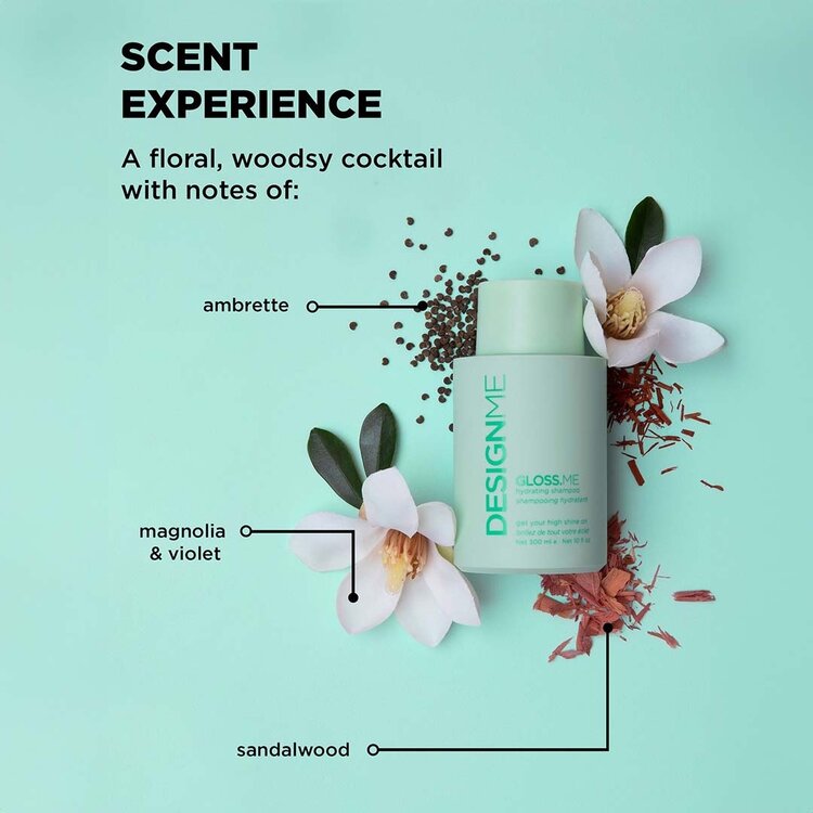 DESIGN.ME Gloss.Me | Shampooing Hydratant – Nettoie en Douceur et Redonne Brillance et Souplesse