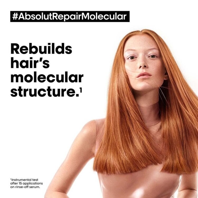 L'ORÉAL PROFESSIONNEL Serie Expert | Absolut Repair Molecular | Rinse-Off Serum 250 ml (8.4 fl. oz)