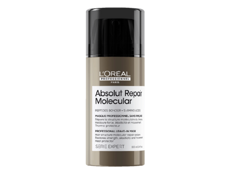 L'ORÉAL PROFESSIONNEL Serie Expert | Absolut Repair Molecular | Masque Sans Rinçage 100ml (3.4 oz)