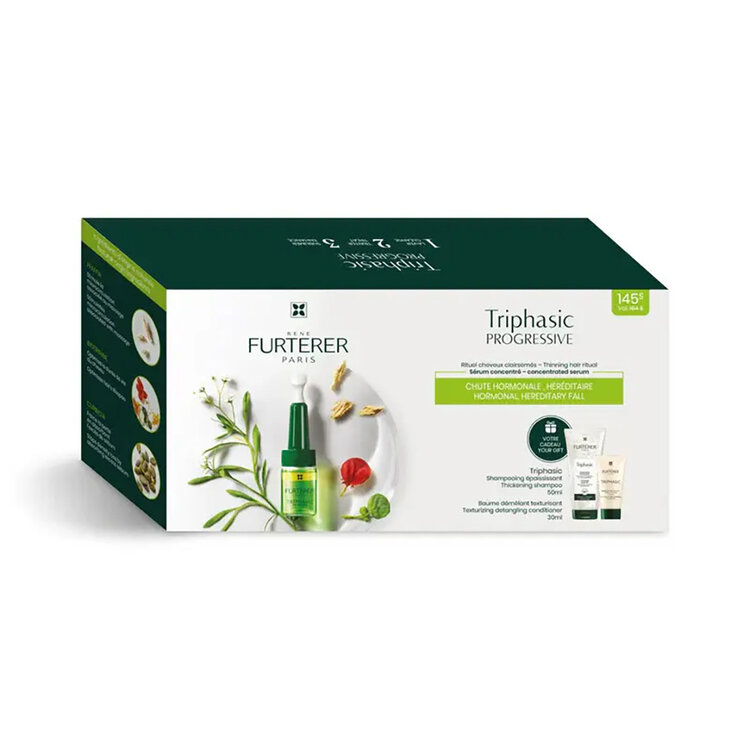 René FURTERER Paris Triphasic | Progressive | ***Serum Concentrate Ritual for Thinning Hair (8 Vials*5.5ml)