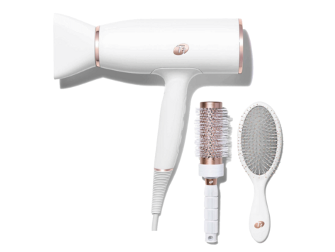 T3Micro Aireluxe | Professional Brushes and Blow-dryer Set - White & Rose Gold