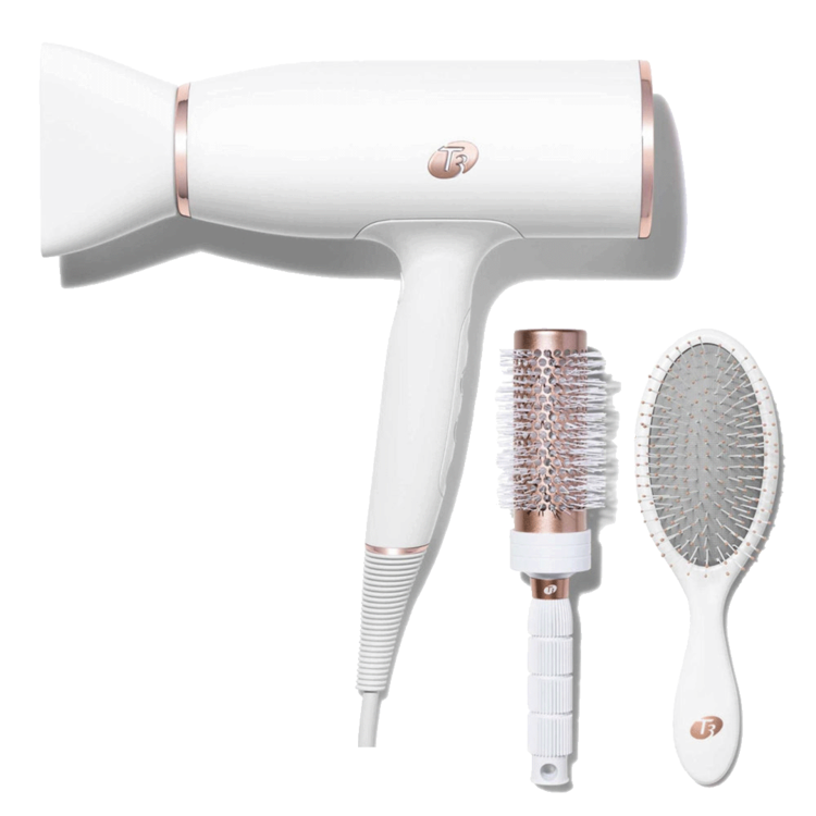 T3Micro Aireluxe | Professional Brushes and Blow-dryer Set - White & Rose Gold
