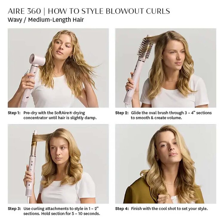 T3Micro Aire 360 | Ceramic Air Styler Blowout Kit - White