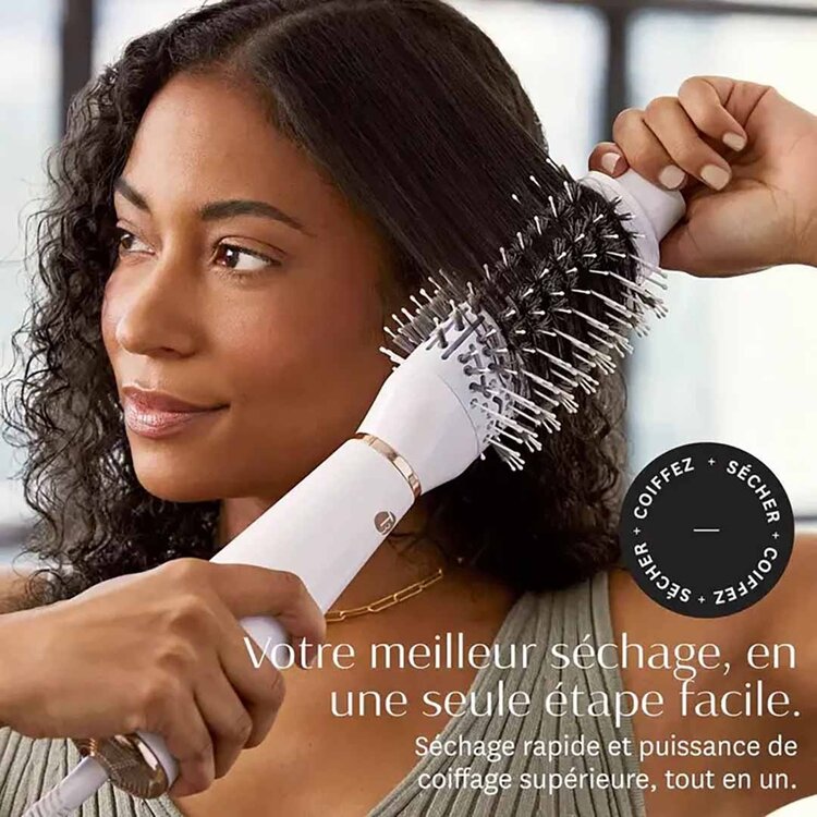 T3Micro Airebrush | Brosse de Séchage Lissante et Volumisante | Blanche